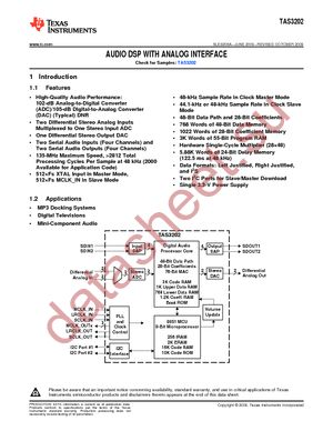 TAS3202PAGR datasheet  